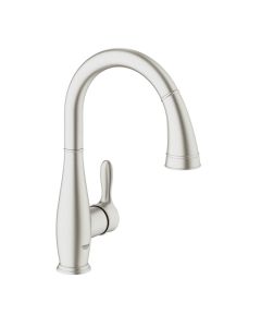 Parkfield Sink Mixer with Pull Out Spray Super Steel