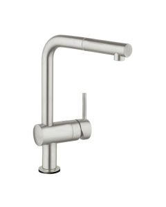 Minta Touch Electronic Sink Mixer L-Spout Super Steel