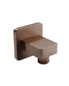 Hix Square Wall Outlet Brushed Bronze
