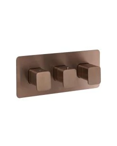 Hix 3 Lever 3 Way Shower Valve Brass