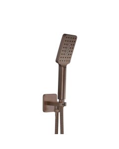 Hix Wall Outlet Handset Hose Kit Brass
