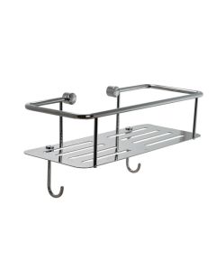 Single Square Shower Basket Chrome