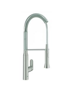 K7 Professional Sink Mixer Brushed Steel