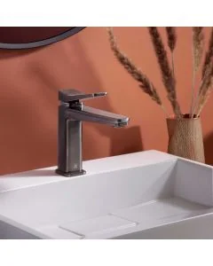 Hix Single Lever Basin Mixer Brushed Black