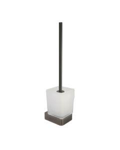 Hix Toilet Brush Holder Brushed Black