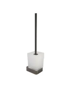 Hix Toilet Brush Holder Brushed Black