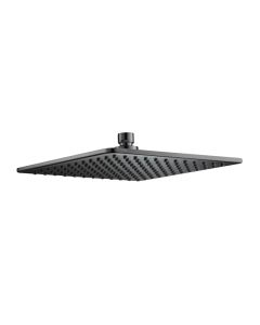 Hix Square 250mm Shower Head Black