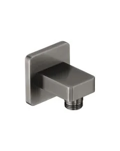 Hix Square Wall Outlet Brushed Black