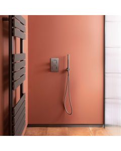 Hix Thermostatic Shower Valve Brushed Black