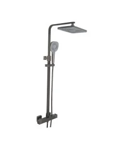 Hix Thermostatic Shower Valve Riser Kit Brushed Black