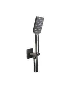 Hix Wall Outlet Handset Hose Kit Brushed Black