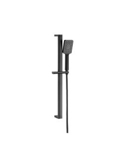 Hix Slide Rail Shower Kit Matt Black