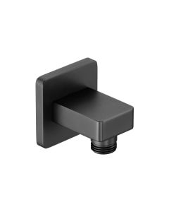 Hix Square Wall Outlet Matt Black