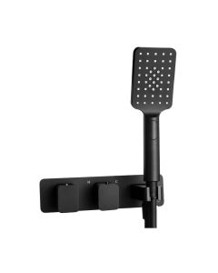 Hix 2 Way Shower Valve with Handset Matt Black