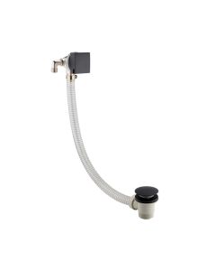Hix Overflow Bath Filler Matt Black