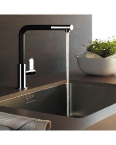 Aspire Mixer With Swivel L-Spout Pull Out Spray White