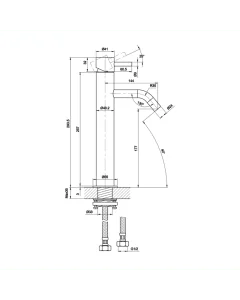 Florence Tall Basin Mixer Chrome