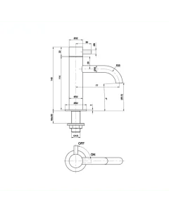 Florence Basin Taps Chrome