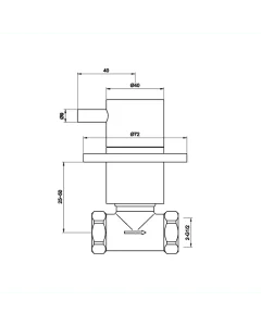 Florence Wall Valves Chrome