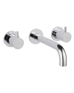 Florence 3-Hole Wall Basin Mixer Chrome
