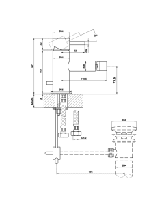 Florence Bidet Mixer Chrome