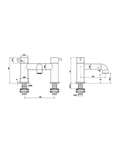 Florence Bath Filler Chrome