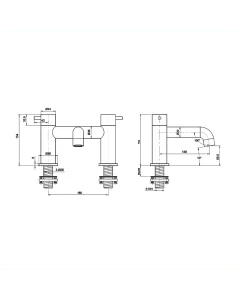 Florence Bath Filler Chrome