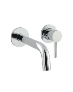 Florence Single Lever Wall Basin Mixer Chrome