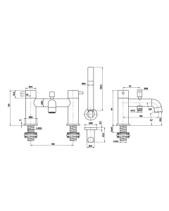 Florence Bath Shower Mixer Chrome