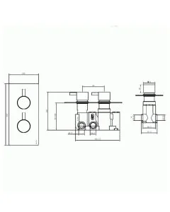 Arco Single Outlet Thermostatic Shower Valve