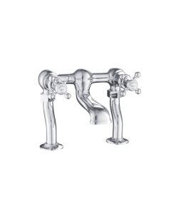 Grosvenor Cross Deck Bath Filler Chrome