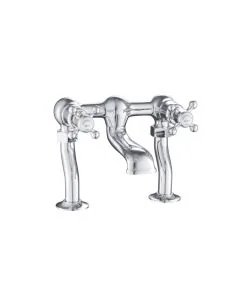 Grosvenor Cross Deck Bath Filler Chrome