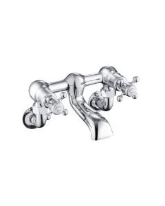 Grosvenor Cross Wall Bath Filler Chrome