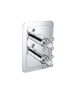 Grosvenor Cross Thermostatic Shower Valve Chrome