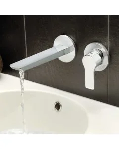 Amore Wall Mounted Basin Mixer Chrome