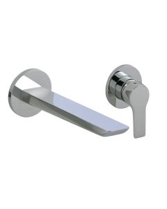 Amore Wall Mounted Basin Mixer Chrome