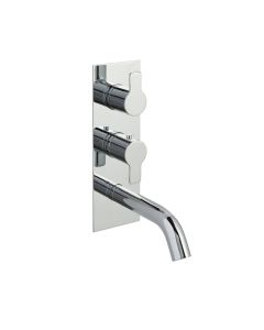 Amore 2-Way Thermostatic Shower with Spout Chrome