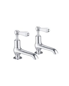 Grosvenor Lever Long Nose Basin Taps Chrome