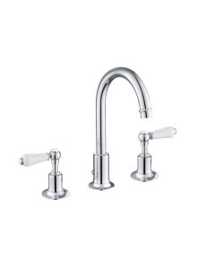 Grosvenor Lever 3 Hole Basin Mixer Chrome