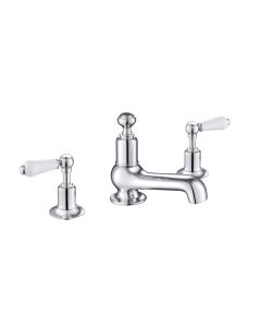 Grosvenor Lever 3 Hole Basin Mixer Chrome
