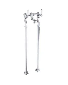 Grosvenor Lever Freestanding Bath Filler Chrome