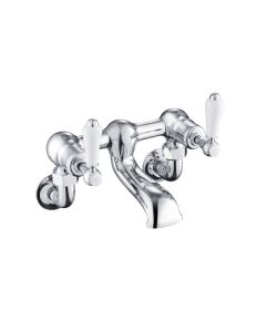 Grosvenor Lever Wall Bath Filler Chrome