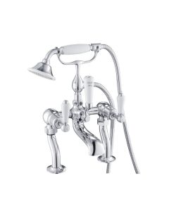 Grosvenor Lever Deck Bath Shower Mixer Chrome