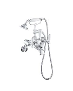 Grosvenor Lever Wall Bath Shower Mixer Chrome