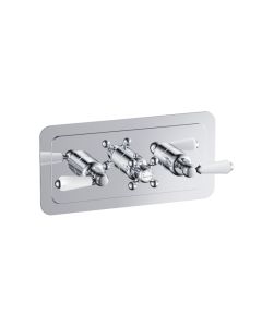 Grosvenor Lever 3 Handle 3 Way Shower Valve Chrome