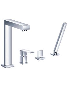 Athena 4-Hole Bath Shower Mixer Chrome