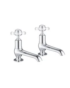 Grosvenor Pinch Long Nose Basin Taps Chrome