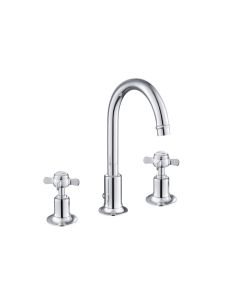 Grosvenor Pinch 3 Hole Basin Mixer Chrome