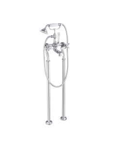 Grosvenor Pinch Freestanding Bath Shower Mixer Chrome
