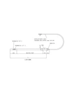 JTP 400W Heating Element Brushed Black